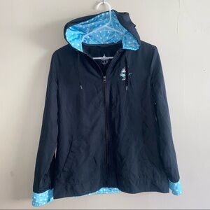 EMBROIDERED FLORAL Minnie Mouse Walt Disney Zip Up rain jacket